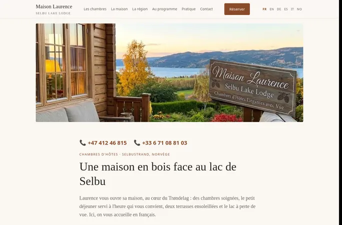 Forhåndsvisning av forsiden til maisonlaurence.no